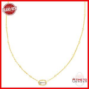 Mini Pendant Necklace Gold-Plated Elegant Minimal Chic Satellite Chain Jewelry